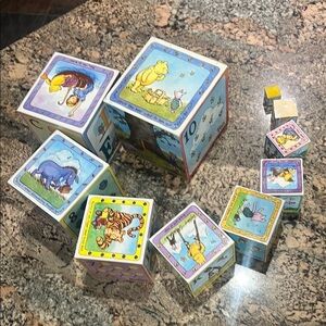 Winnie the Pooh Stacking Block Set for Kids